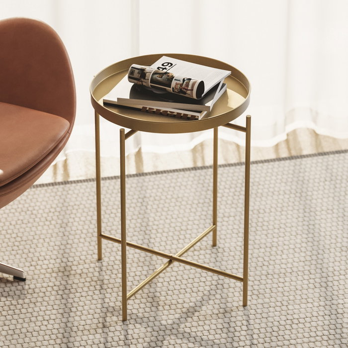 Hanah Home Mesa de Centro Shb-007-A Dorada
